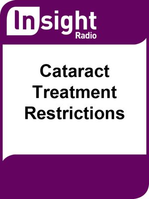 cover image of Cataract  Treatment Restrictions
